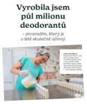 Vybírejte deodorant jako inženýrka chemie