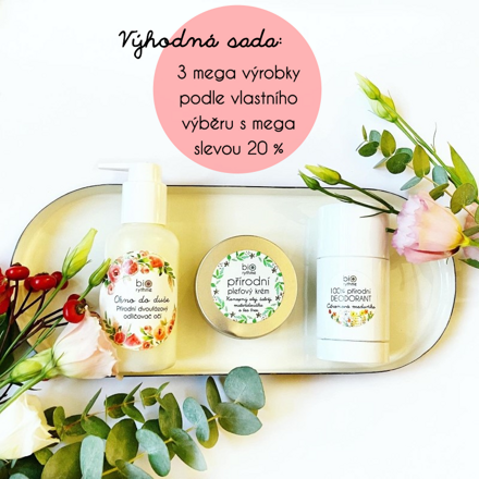 3 velké výrobky podle vlastního výběru s velkou slevou 20 %